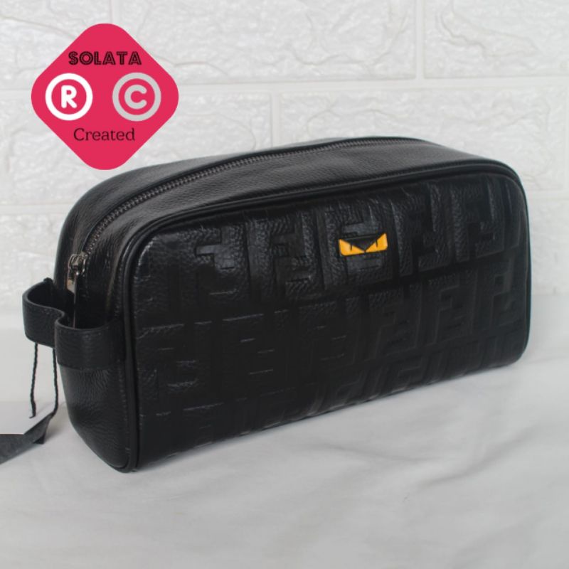 POUCH BAG KULIT ASLI PRIA - HANDBAG PRIA WANITA IMPORT KULIT ASLI - CLUTCH IMPORT - HANDBAG KULIT