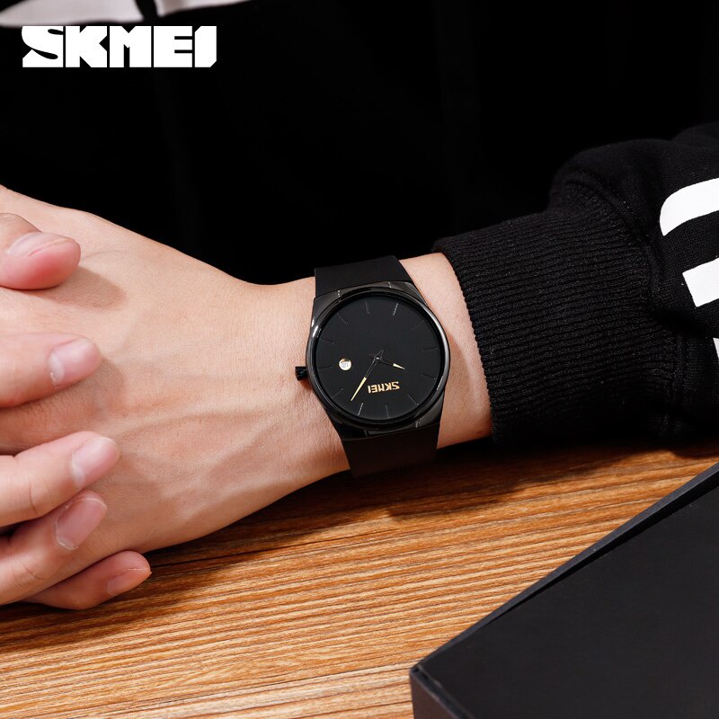 GS8i Skmei Jam Tangan Analog Pria - 1509 - Black Or-i