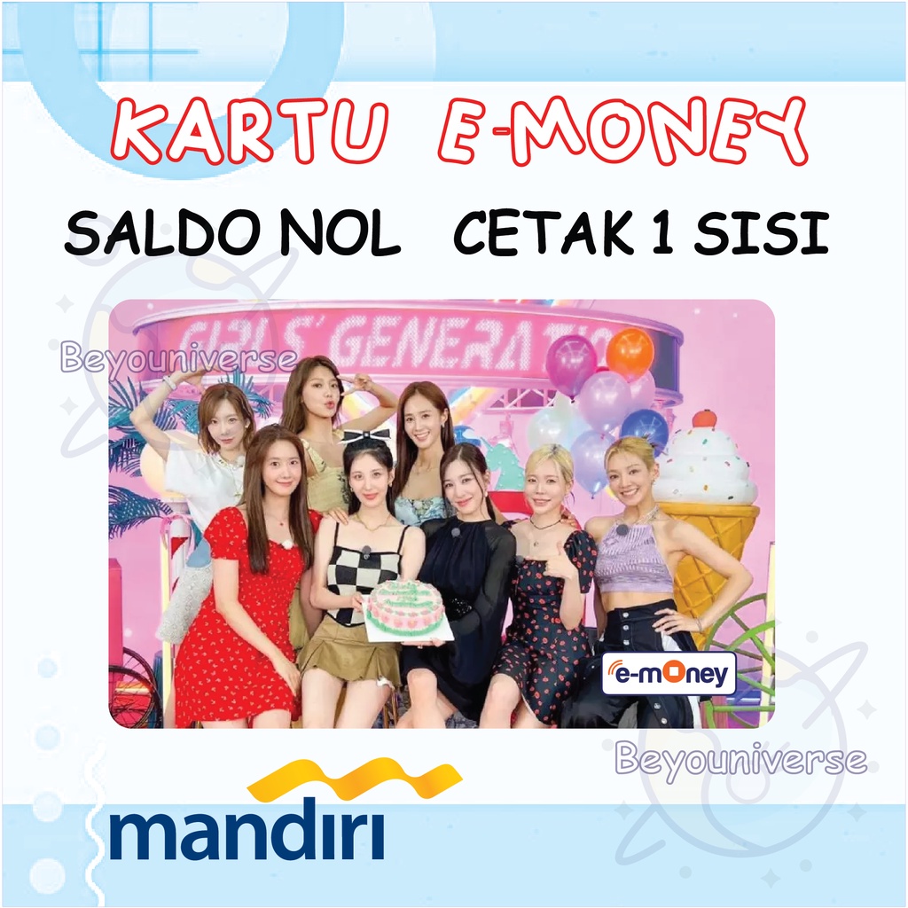 Emoney Gambar SNSD Forever 1 Girls Generation KPOP Sonyeoshidae Etoll E-money Mandiri BNI Tapcash BR