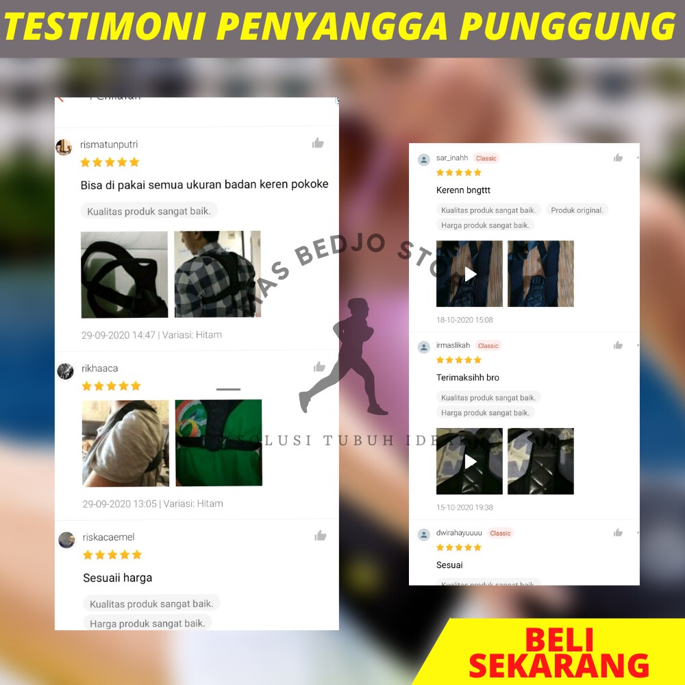 alat penyangga punggung agar tidak bungkuk korset penegak punggung  bungkuk sabuk korektor HG10