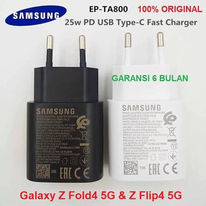 Adapter Charger 25W Samsung Galaxy Z Fold4 5G Fold 4 Super Fast Ori