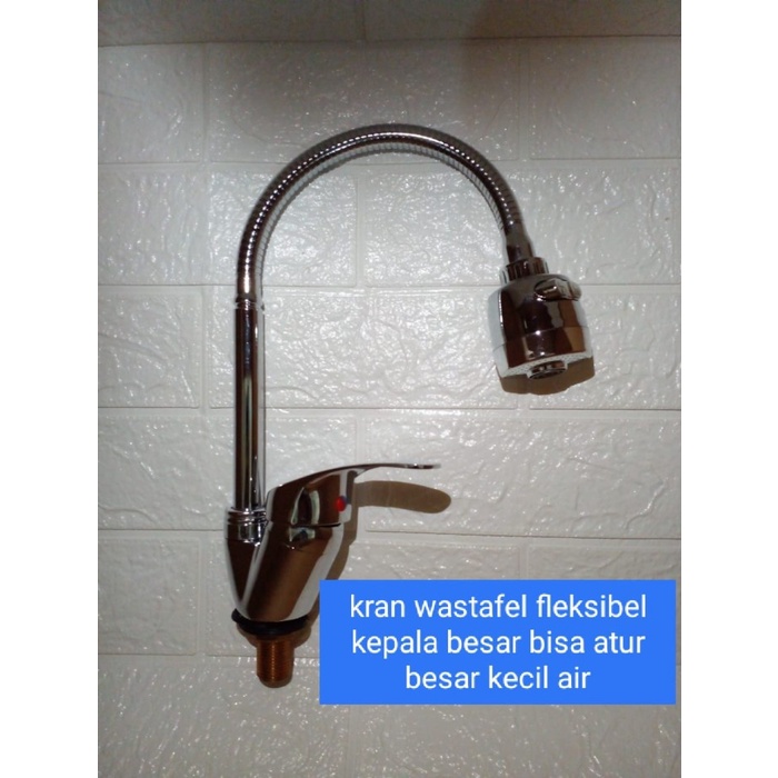 KRAN WASTAFEL FLEKSIBLE KEPALA BESAR