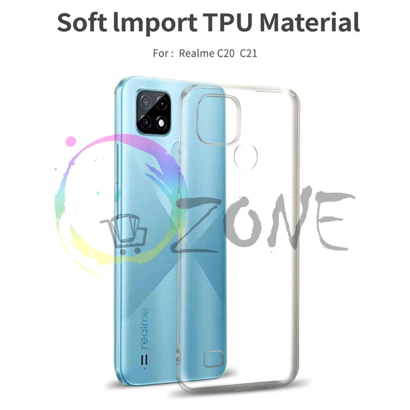 SOFTCASE TRANSPARAN REALME C20 - REALME C21 PREMIUM CLEAR SOFT CASE