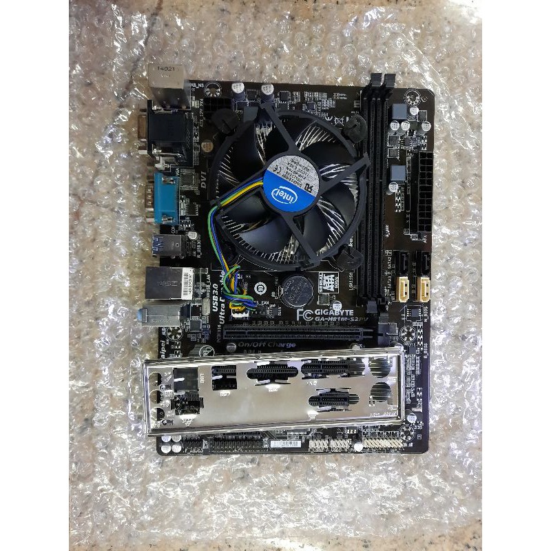 Paket mainboard 1150 h81ddr3  prosesor core i5 4590 ram 8gb fan merk gigabyte asus