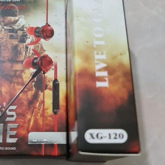 Handsfree Headseat Earphone MOBILLE GAMING In Ear XG 120 121 With Mic