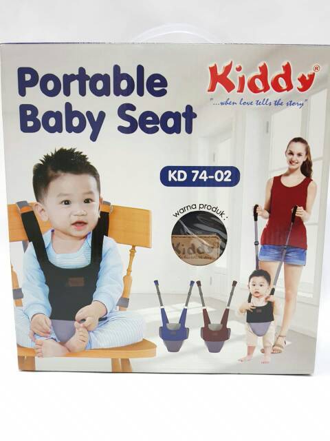 Kiddy Portable Baby Seat KD 74-02  Alat Bantu Jalan Bayi . Training Walk Baby 7402 s1