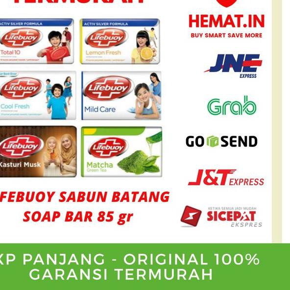 New LIFEBUOY BAR SOAP 85 GR SABUN BATANG LIFEBUOY 85GR KUNING MERAH BIRU HIJAU MATCHA BIRU MUDA COOL