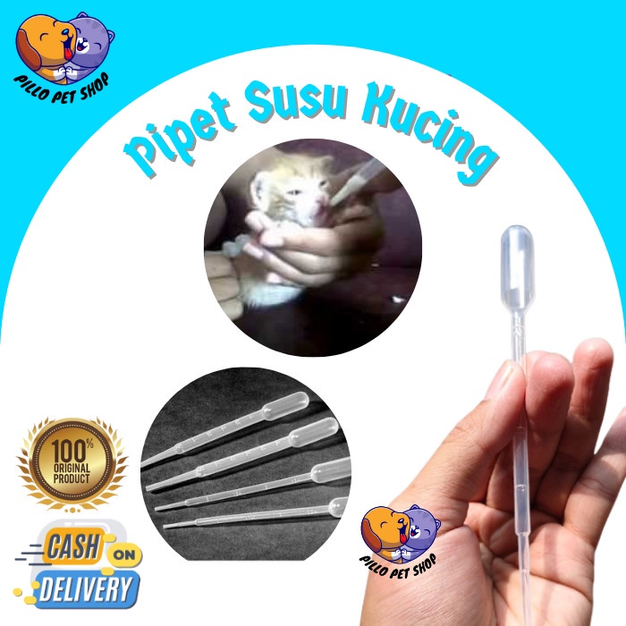 Pipet Susu Kucing Spuit Anak Kucing Menyusui Straw Sedotan Kucing Bayi
