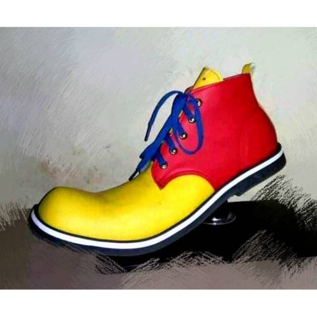 Sepatu badut custom clown shoes lucu pesta ulang tahun