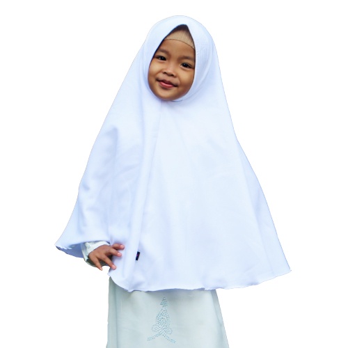 Kerudung nstan Kerudung Syari Anak Polos Cantik- Warna Putih