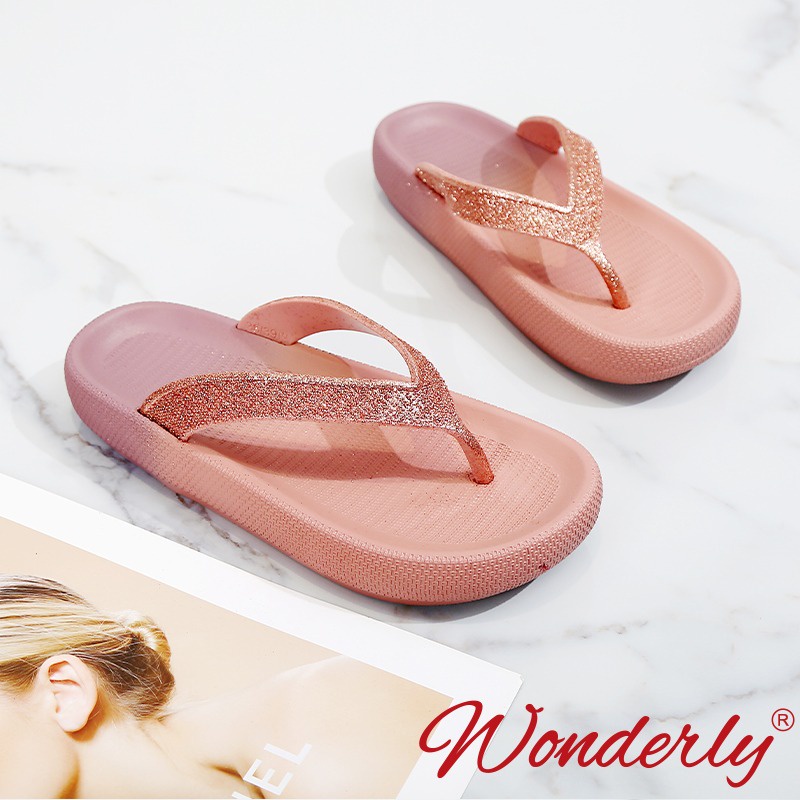 Sandal Wanita Wonderly | Sandal Jepit Hak L1921-10