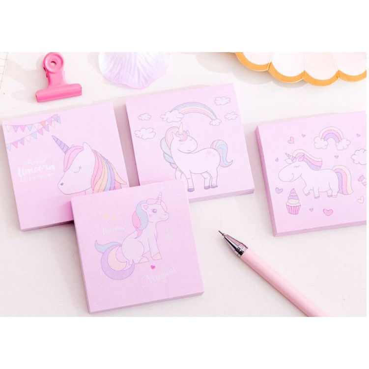 

Notes Memo Disney Sanrio Unicorn Pretty Lucu Imut Pink