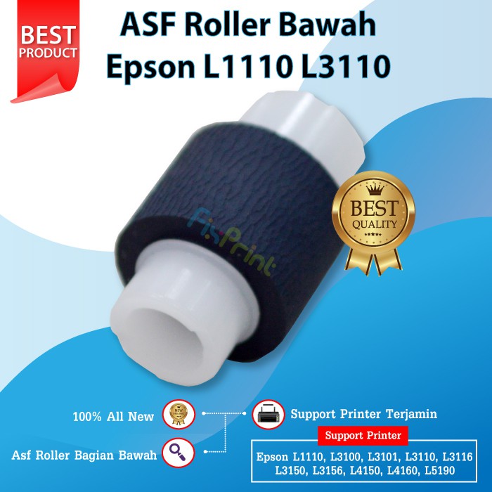 ASF Roller Bawah Epson L1110 L3110 Roll Penarik Kertas Printer EcoTank L3150 L4150 L4160 L5190