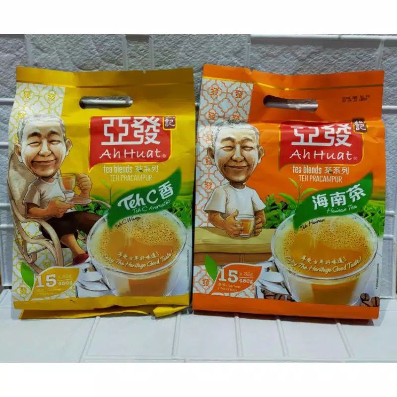 

AH HUAT Teh Hainan & Teh C Aromatic Isi 15 Sachet