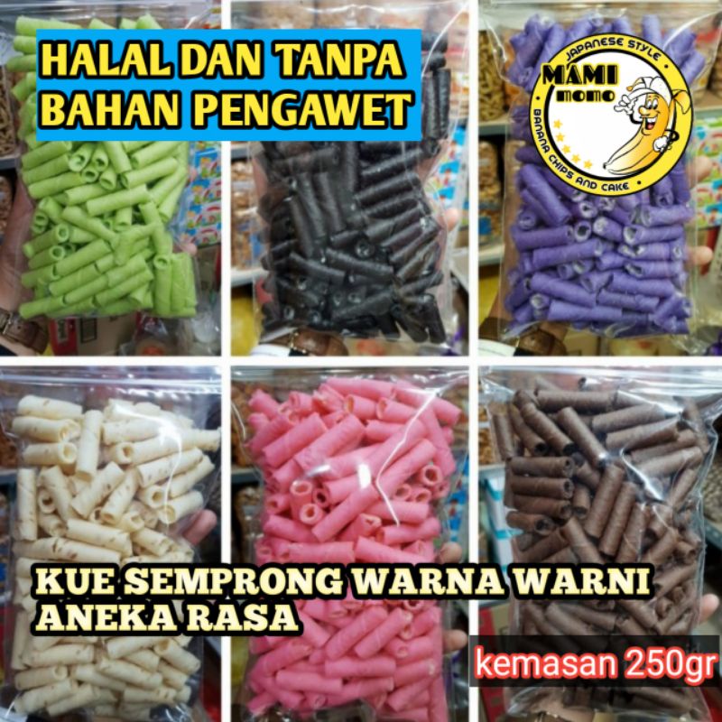 

CEMILAN SEMPRONG WARNA WARNI ANEKA RASA/KEMASAN 250gr