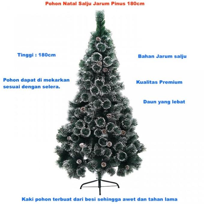 

POHON NATAL SALJU JARUM PINUS 180CM DEKORASI NATAL HIASAN NATAL GJNH6123V