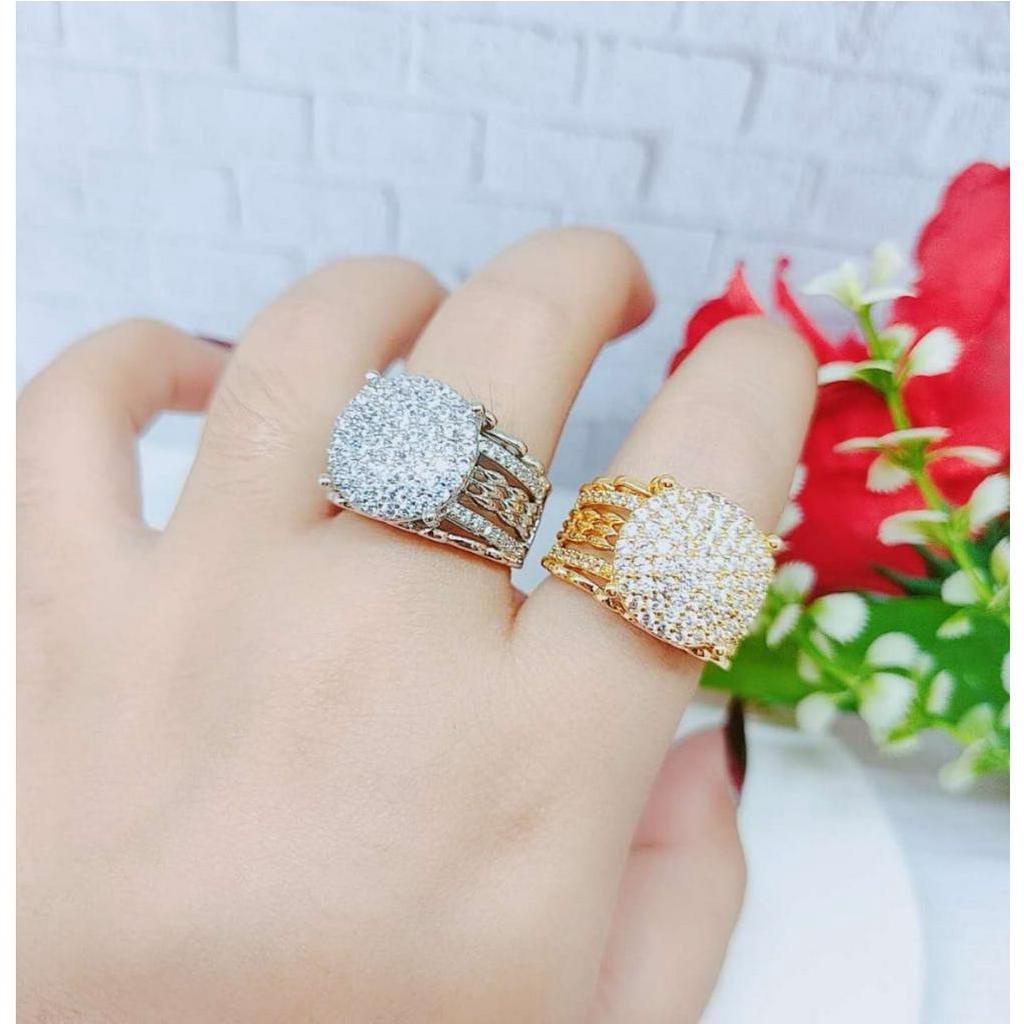 Cincin Mata Full Lapis Emas Perhiasan Fashion R085 R086