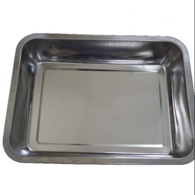 Nampan baking tray stanlies steel 27X20 wadah makanan baki