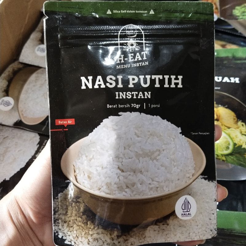 

Korzaln H-Eat Nasi Putih Makanan Mendaki Gunung Traveling Camping