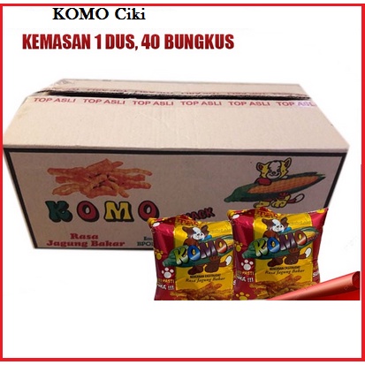 Snack Komo Rasa Jagung Bakar 1 Dus isi 40 pcs