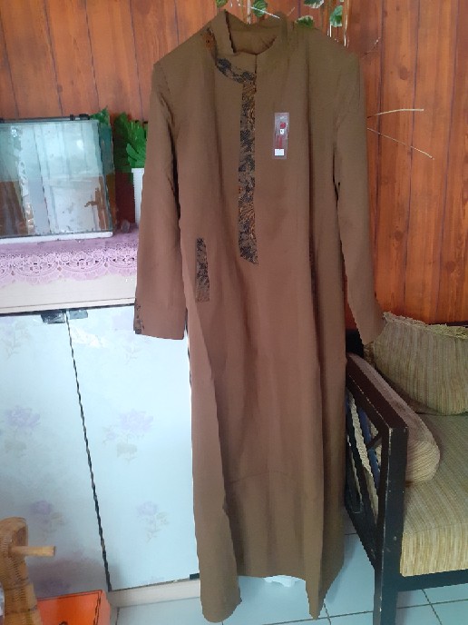 Gamis Pemda Tua Lis Batik/gamis Pns/gamis Guru/gamis Kheki