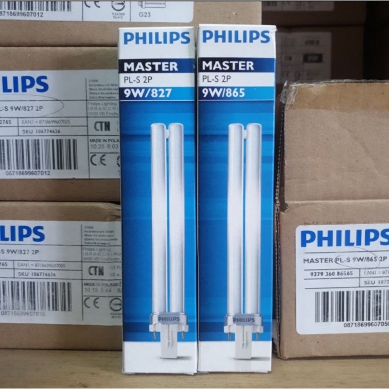 Philips Lampu PLS 9Watt 9W Putih warmwhite