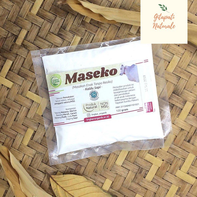 

Lingkar Organik - Maseko Kaldu Sapi NON MSG Refill 100 gr