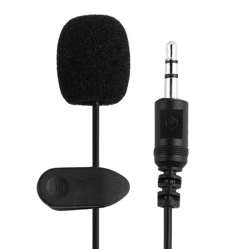 Clip On Mic + Audio Splitter Jack 3.5mm