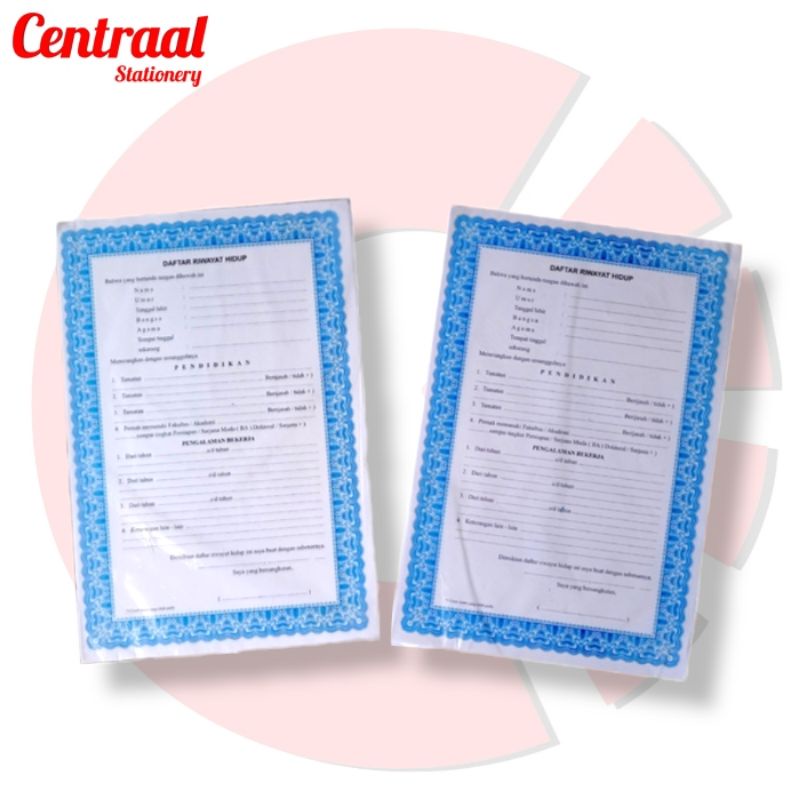 

Kertas Daftar Riwayat Hidup