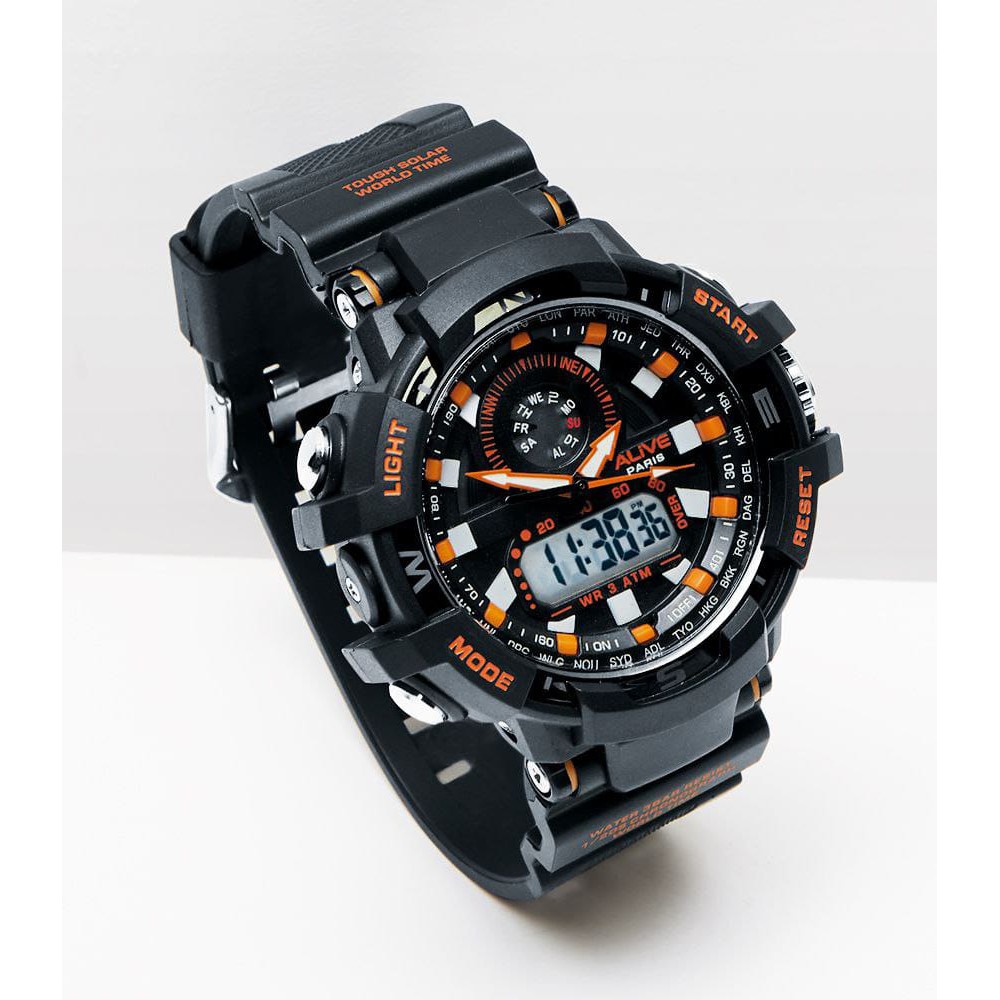 JASON BLACK GPU1210B5 ALIVE SOPHIE MARTIN ORIGINAL JAM TANGAN OLAH RAGA PRIA DIGITAL DAN ANALOG