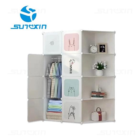 SUNXIN - LEMARI PLASTIK PAKAIAN DIY / WARDROBE / RAK BAJU ANIMAL CHARACTER TERMURAH , . , ...