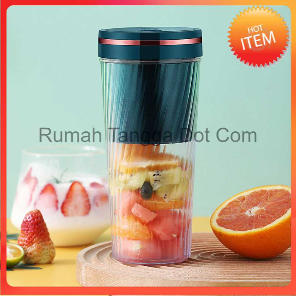 Blender Mixer Buah Portable Mini Jus Buah Juicer Cup USB Rechargeable 350ML