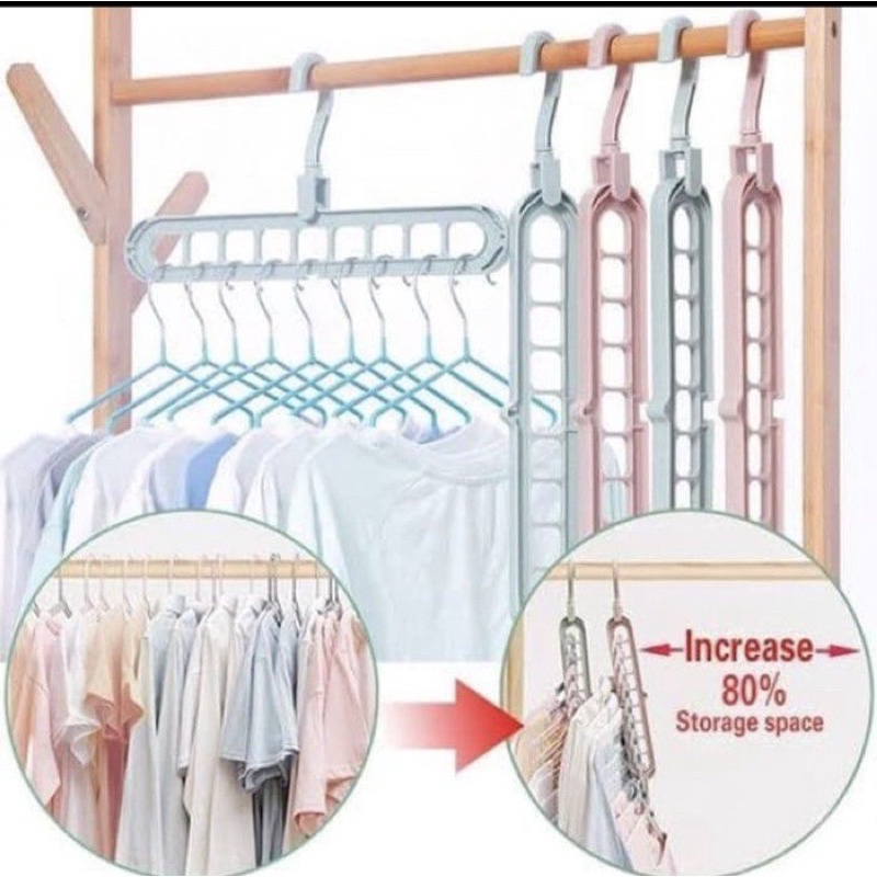 Magic Hanger 9 in 1 Gantungan Serbaguna Lubang