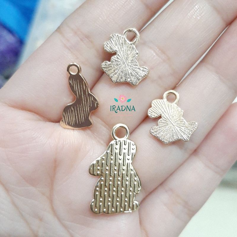 Bandul Kalung Gelang Keychain Bentuk Kelinci Putih Cute Rabbit