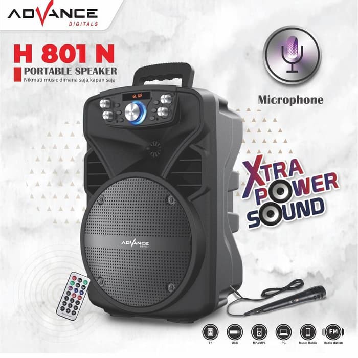 Speaker bluetooth mp3 advance H 801
