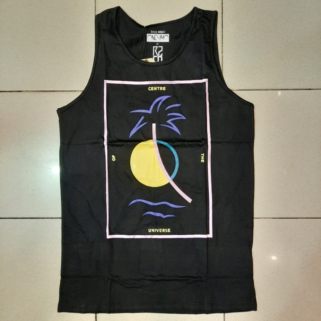 Kaos Tshirt Lengan Buntung Model Singlet Distro