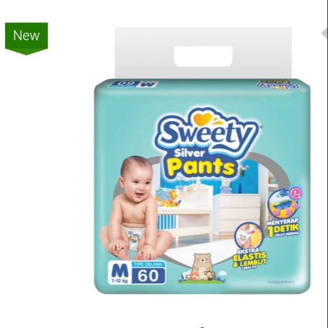 Jual Sweety Silver Pants M60 L54 XL44 XXL36 Shopee Indonesia