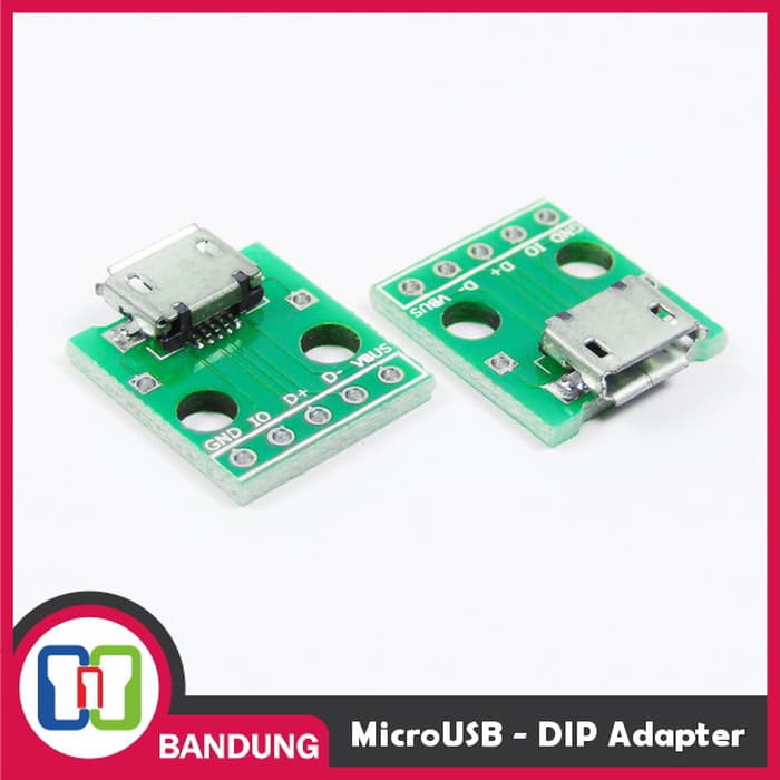 USB MICRO TYPE B FEMALE TO DIP ADAPTER CONVERTER 2 54MM PCB