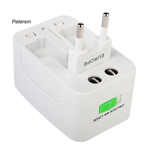 Adapter Power Charger Universal All In One Internasional Au / Uk / Us / Eu Untuk Travel