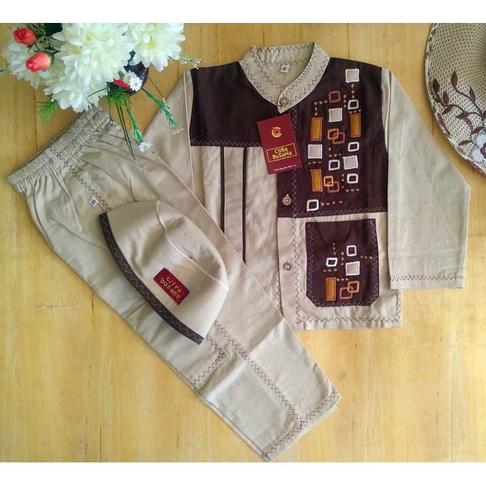 CITRA KIDS Baju Anak Cowok Setelan Koko Busana Muslim Laki Lengan Panjang 1 - 11 Tahun COD utk Kado