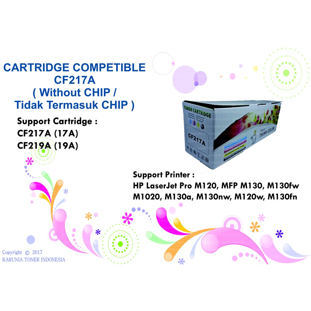 Toner Cartridge Compatible P SERIES 17A CF217A Pro M102 M102a M130 M130fw Plus Chip