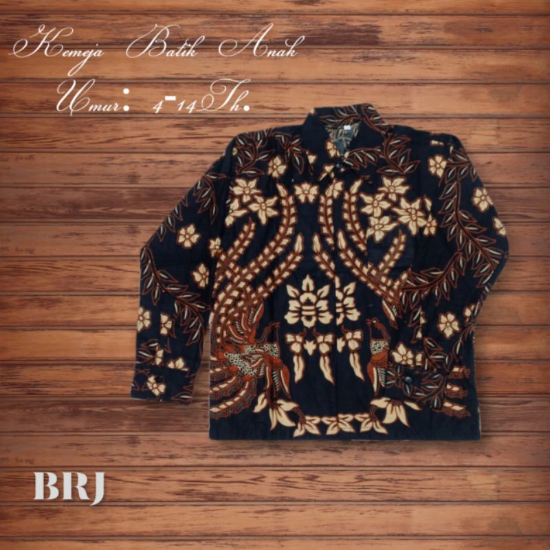 Kemeja batik anak laki-laki lengan panjang dan pendek motif terbaru warna