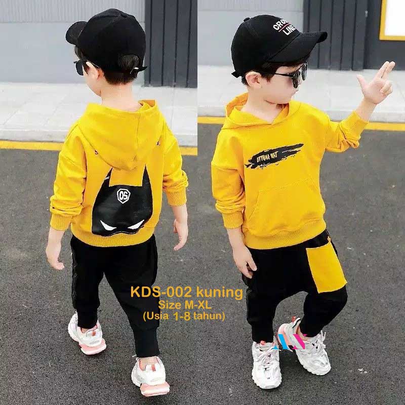 AA1 - Hoodie Fleece Anak unisex Cowo Cewe KDS-002