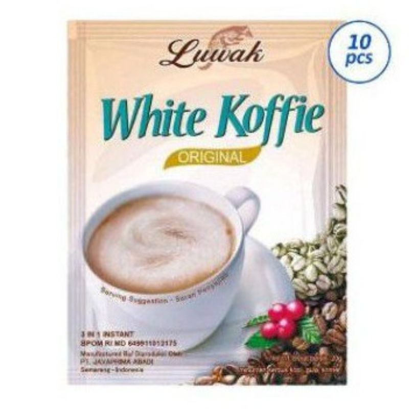 LUWAK WHITE COFEE SACHET 10 X 20GR