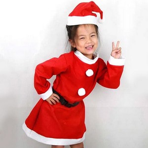 KOSTUM SANTA NATAL ANAK PEREMPUAN FLANEL CHRISTMAS COSTUME GIRL