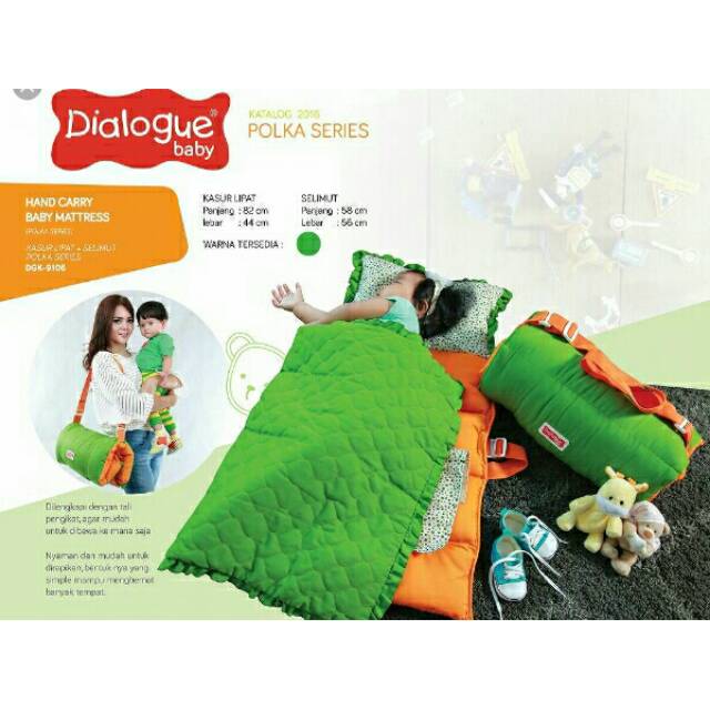 Kasur lipat dan selimut DIALOGUE BABY Hand Carry Baby Mattress