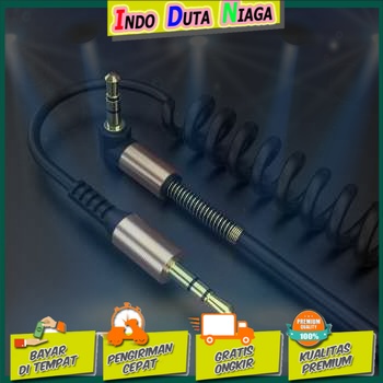 IDN - KABEL AUDIO AUX 3.5MM SPRING L JACK 1.5M - ZHY43938