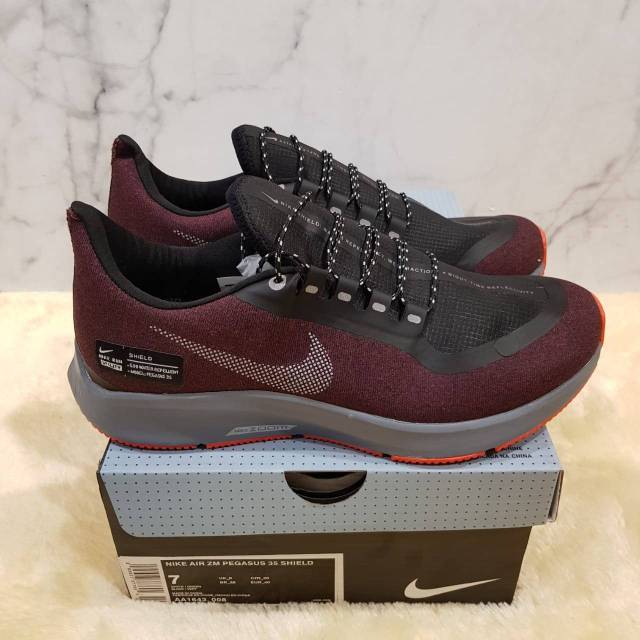 Sepatu Nike Zoom Pegasus Shield Maroon Black