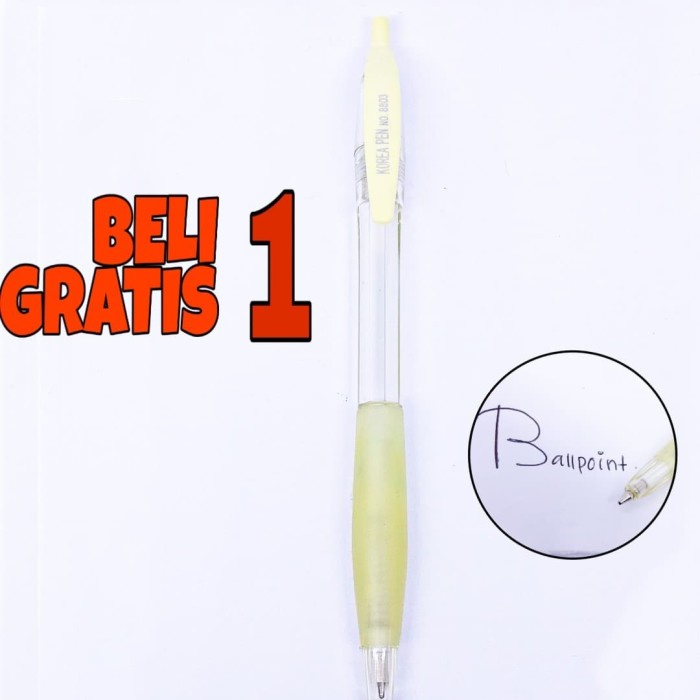 

BUY 1 GET 1 - Ballpoint Clicker Pen - Pulpen Hitam (WEIYADA- 8803)