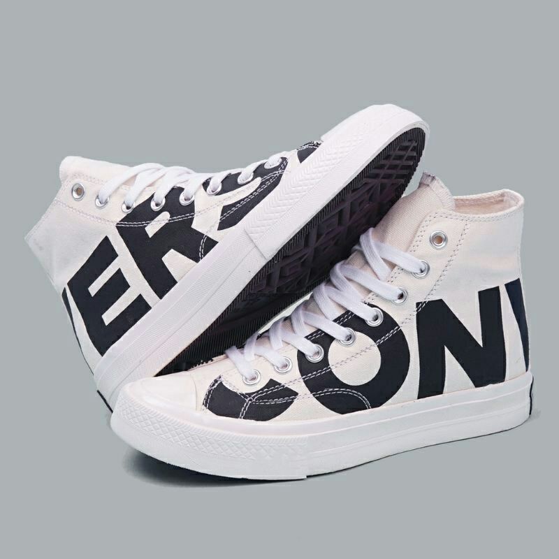 SEPATU CONVERSE 70S HIGH MOTIF WHITE PREMIUM 100% SNEAKERS PRIA WANITA KEREN BISA COD